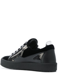 Baskets en cuir noires Giuseppe Zanotti Design