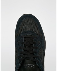 Baskets en cuir noires Asics