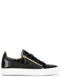 Baskets en cuir noires Giuseppe Zanotti Design