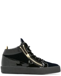 Baskets en cuir noires Giuseppe Zanotti Design