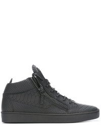 Baskets en cuir noires Giuseppe Zanotti Design