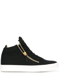 Baskets en cuir noires Giuseppe Zanotti Design