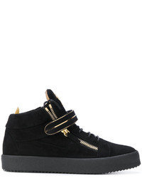 Baskets en cuir noires Giuseppe Zanotti Design