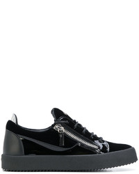 Baskets en cuir noires Giuseppe Zanotti Design