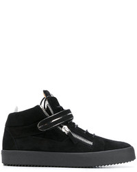 Baskets en cuir noires Giuseppe Zanotti Design