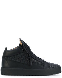 Baskets en cuir noires Giuseppe Zanotti Design