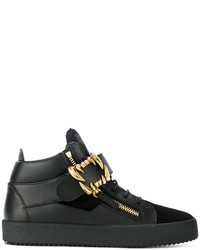 Baskets en cuir noires Giuseppe Zanotti Design