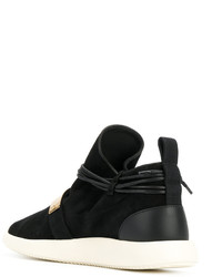 Baskets en cuir noires Giuseppe Zanotti Design