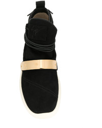 Baskets en cuir noires Giuseppe Zanotti Design