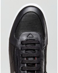 Baskets en cuir noires Hugo Boss