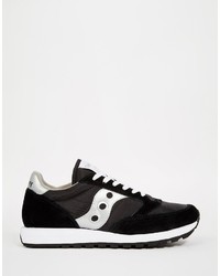 Baskets en cuir noires Saucony