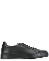 Baskets en cuir noires Jil Sander