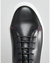 Baskets en cuir noires Ted Baker