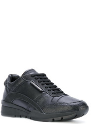 Baskets en cuir noires DSQUARED2