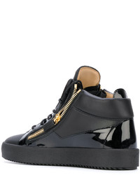 Baskets en cuir noires Giuseppe Zanotti Design