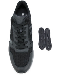 Baskets en cuir noires Hogan