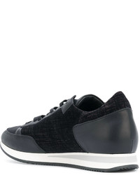 Baskets en cuir noires Philippe Model