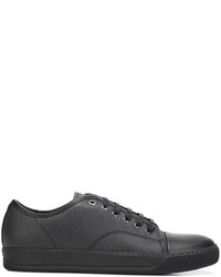 Baskets en cuir noires Lanvin