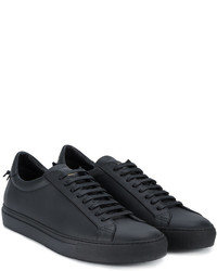 Baskets en cuir noires Givenchy