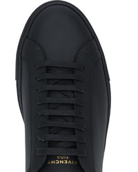 Baskets en cuir noires Givenchy