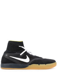 Baskets en cuir noires Nike
