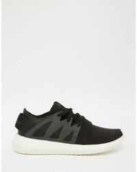 Baskets en cuir noires adidas