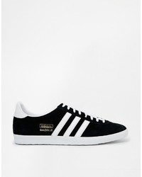 Baskets en cuir noires adidas