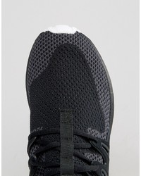 Baskets en cuir noires adidas