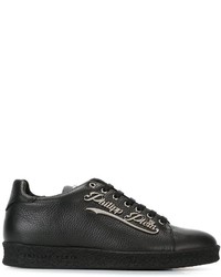 Baskets en cuir noires Philipp Plein