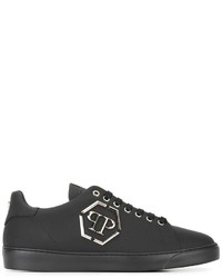 Baskets en cuir noires Philipp Plein