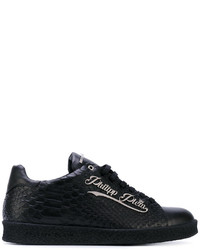 Baskets en cuir noires Philipp Plein