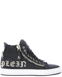 Baskets en cuir noires Philipp Plein