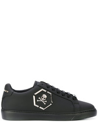 Baskets en cuir noires Philipp Plein