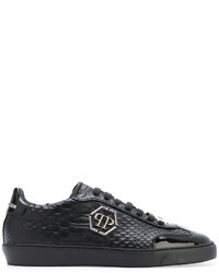 Baskets en cuir noires Philipp Plein