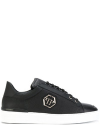 Baskets en cuir noires Philipp Plein