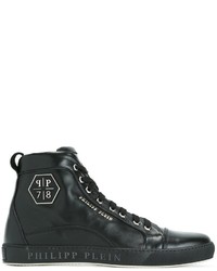 Baskets en cuir noires Philipp Plein