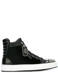 Baskets en cuir noires Philipp Plein