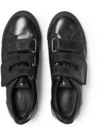 Baskets en cuir noires Raf Simons