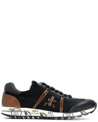 Baskets en cuir noires Premiata