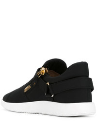 Baskets en cuir noires Giuseppe Zanotti Design