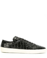 Baskets en cuir noires Saint Laurent