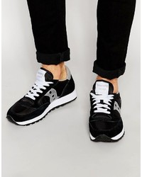 Baskets en cuir noires Saucony