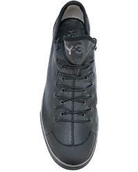 Baskets en cuir noires Y-3