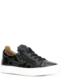 Baskets en cuir noires Giuseppe Zanotti Design