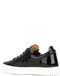 Baskets en cuir noires Giuseppe Zanotti Design