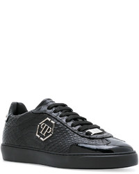 Baskets en cuir noires Philipp Plein