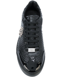 Baskets en cuir noires Philipp Plein