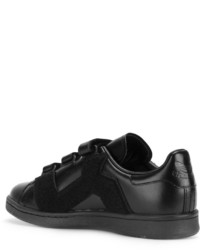 Baskets en cuir noires Adidas By Raf Simons