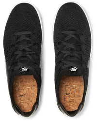 Baskets en cuir noires Nike