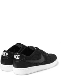 Baskets en cuir noires Nike